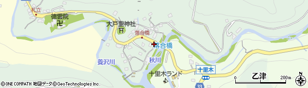 東京都あきる野市乙津245周辺の地図