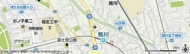 東京都福生市熊川911周辺の地図