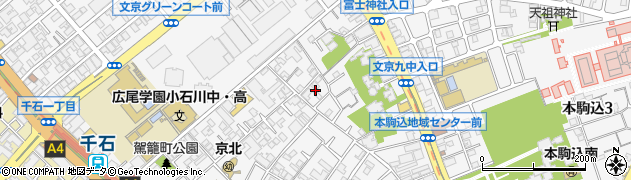 東京都文京区本駒込2丁目24周辺の地図