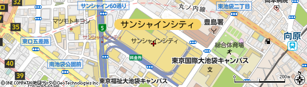 成城石井池袋サンシャイン店周辺の地図