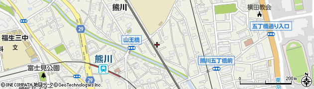 東京都福生市熊川810-36周辺の地図