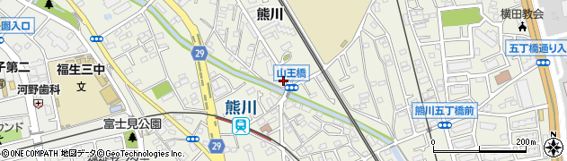 東京都福生市熊川886周辺の地図