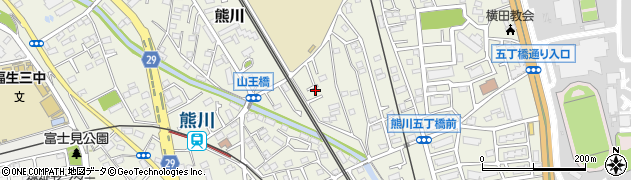 東京都福生市熊川810-1周辺の地図