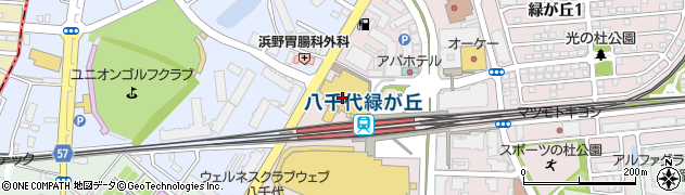 千葉銀行八千代緑が丘支店周辺の地図