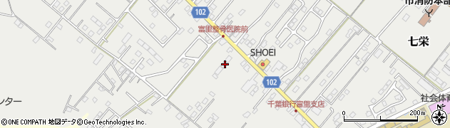 千葉県富里市七栄820-1周辺の地図