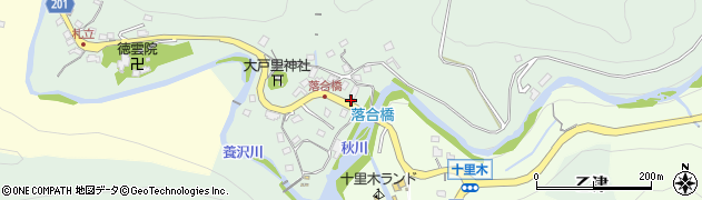東京都あきる野市乙津225周辺の地図