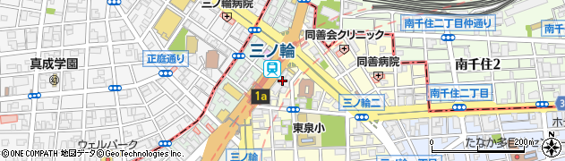 洋服の青山台東三ノ輪駅前店周辺の地図