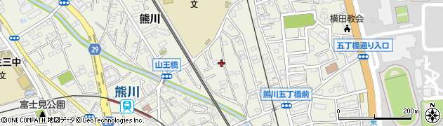 東京都福生市熊川825周辺の地図