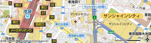 本格中華×オーダー式食べ放題 三九厨房4号店 池袋東口店周辺の地図