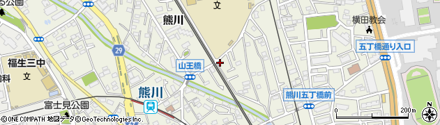 東京都福生市熊川819-22周辺の地図