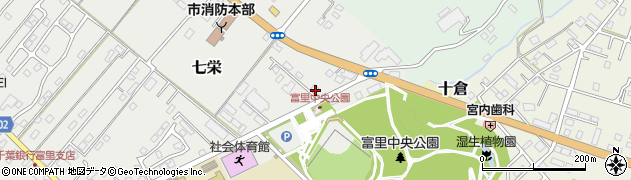 千葉県富里市七栄742-12周辺の地図