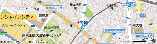 東京都豊島区東池袋2丁目1周辺の地図