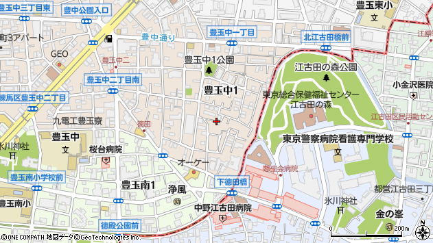 〒176-0013 東京都練馬区豊玉中の地図