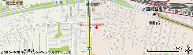 立川バス株式会社　上水営業所周辺の地図