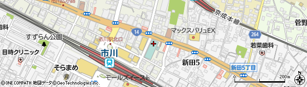 千葉興業銀行市川支店周辺の地図