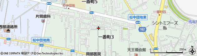 天王橋西公園周辺の地図