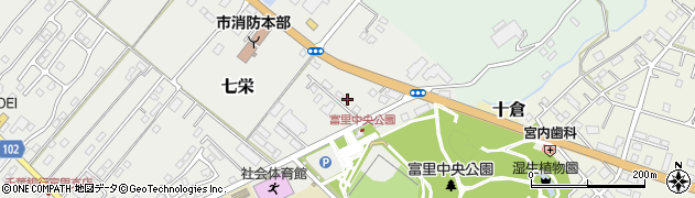 千葉県富里市七栄742-15周辺の地図