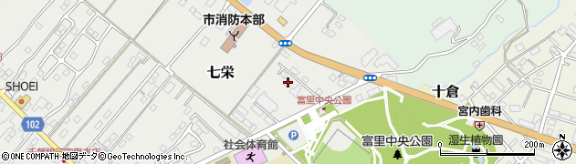 千葉県富里市七栄742周辺の地図