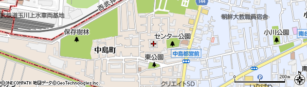 東京都小平市中島町14周辺の地図
