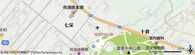 千葉県富里市七栄742-26周辺の地図
