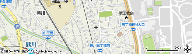 東京都福生市熊川1334周辺の地図