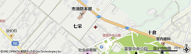千葉県富里市七栄742-7周辺の地図