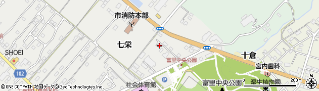 千葉県富里市七栄742-21周辺の地図
