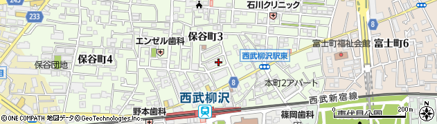 東京都西東京市保谷町3丁目13周辺の地図