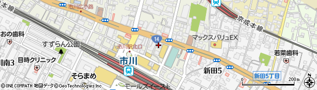京葉銀行市川支店 ＡＴＭ周辺の地図
