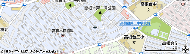 千葉県船橋市高根台4丁目21周辺の地図