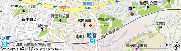銚子南町郵便局周辺の地図