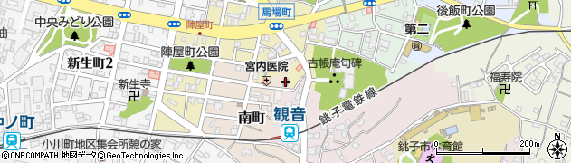 銚子南町郵便局周辺の地図