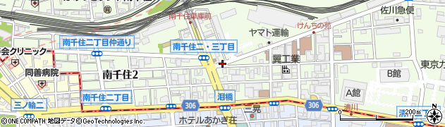 南千住駅入口周辺の地図