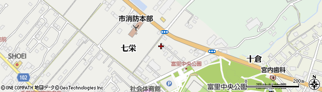 千葉県富里市七栄742-17周辺の地図