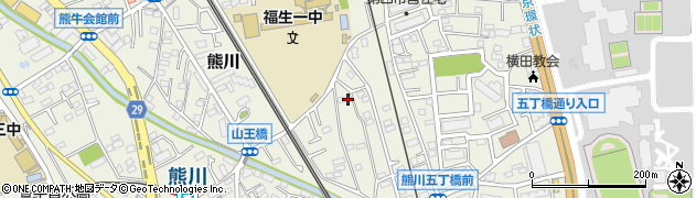 東京都福生市熊川1339-3周辺の地図