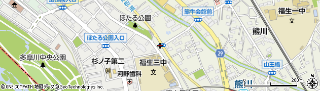 東京都福生市熊川1043周辺の地図
