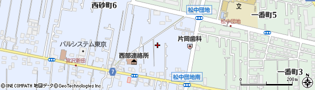 東京都立川市西砂町6丁目周辺の地図