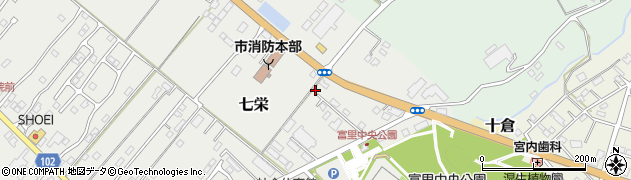 千葉県富里市七栄742-25周辺の地図