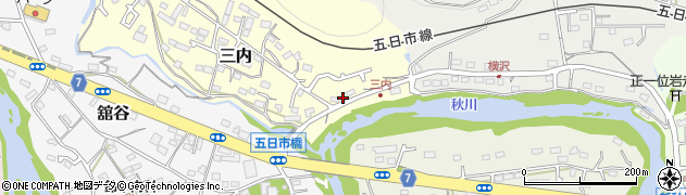 東京都あきる野市三内19周辺の地図