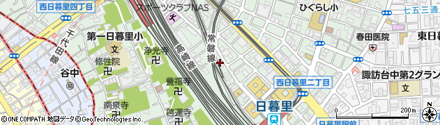 赤門会日本語学校日暮里校周辺の地図