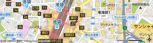東京都豊島区南池袋1丁目29周辺の地図