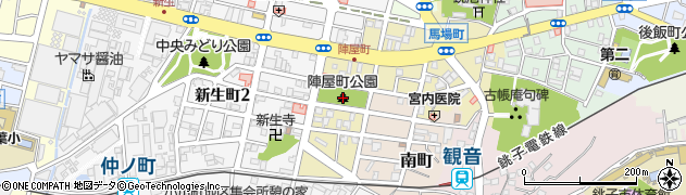 陣屋町公園周辺の地図