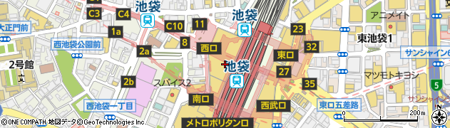 株式会社東武百貨店　受付周辺の地図