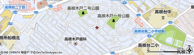 千葉県船橋市高根台4丁目14周辺の地図