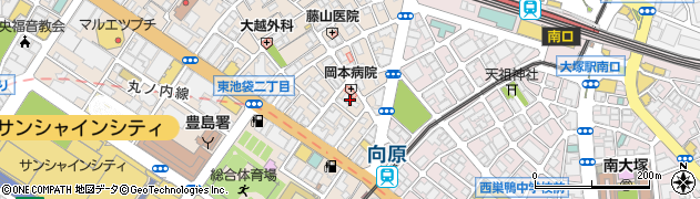 東京都豊島区東池袋2丁目5周辺の地図