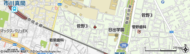 菅野南公園周辺の地図
