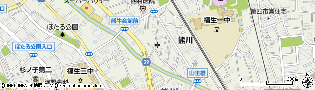 東京都福生市熊川892周辺の地図
