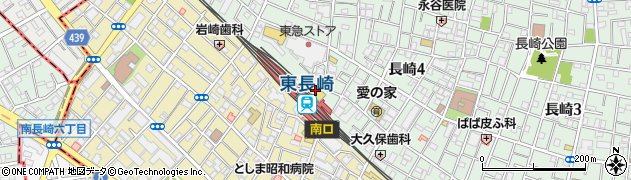 ファミリーマート西武東長崎駅前店周辺の地図