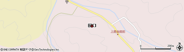 岐阜県下呂市田口周辺の地図