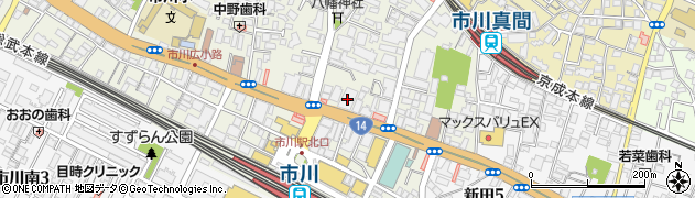 三菱ＵＦＪ銀行市川駅北 ＡＴＭ周辺の地図
